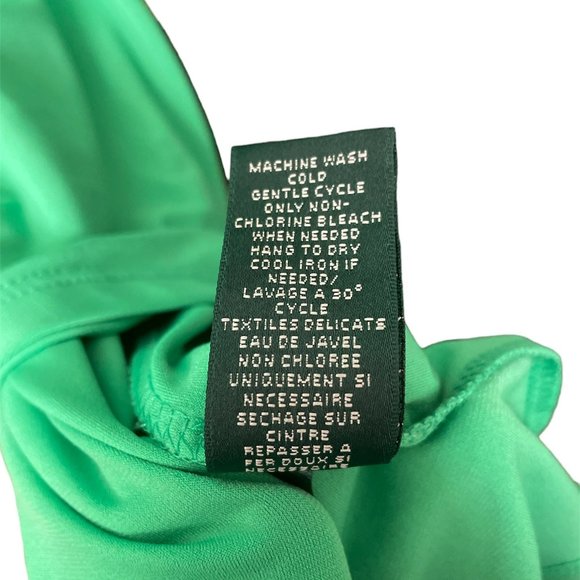 Vintage Rare Ralph Lauren Wedding Guest Elegant Scoop Knot Emerald Maxi Dress 8 - Picture 6 of 13